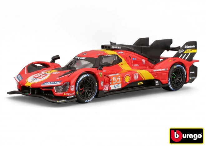 Kovinski model Ferrari Racing 499P LMH 2023 iz dirke Le Mans