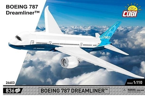 COBI 26603 Boeing 787-8 Dreamliner, 1:110, 836 kos