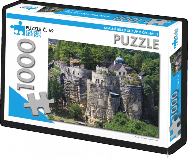 Turistični Puzzle Skalni grad Sloup v Češkah 1000 kosov