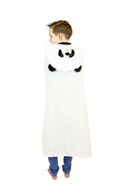Cozy Noxxiez BL823 Panda - topla odeja s kapuco z živaljo in žepki s šapami