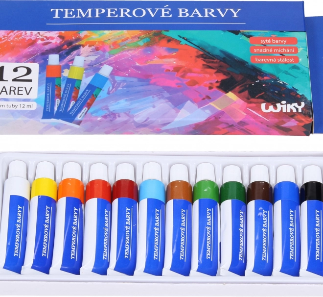 Tempera barve kovinski set 12×12 ml