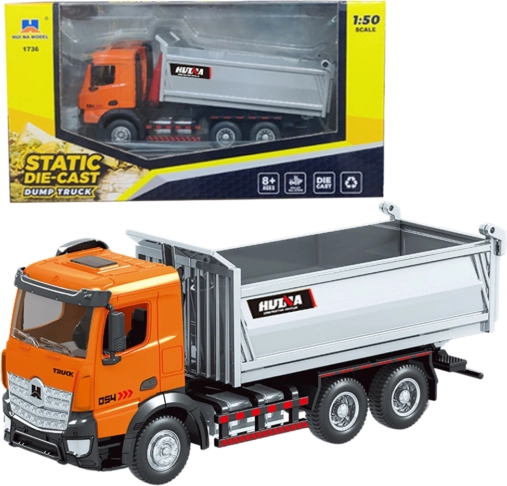 Kovinski prekucnik Huina oranžen 1:50