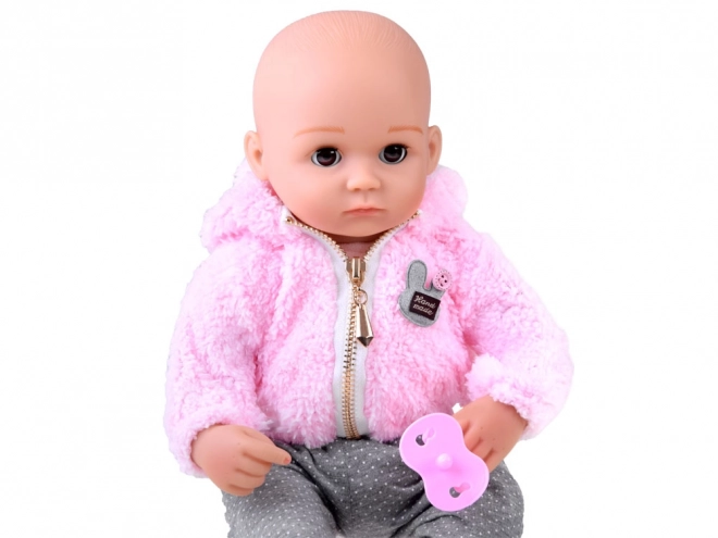 Mehka gumijasta punčka dojenček 43 cm