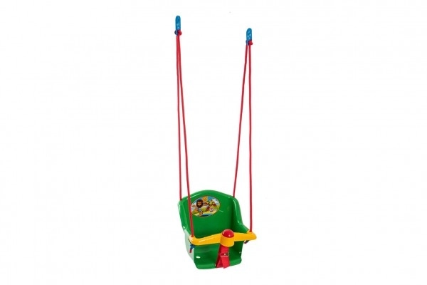 Baby gugalnica s piščalko plast zelena nosilnost 20kg 35x34x35cm