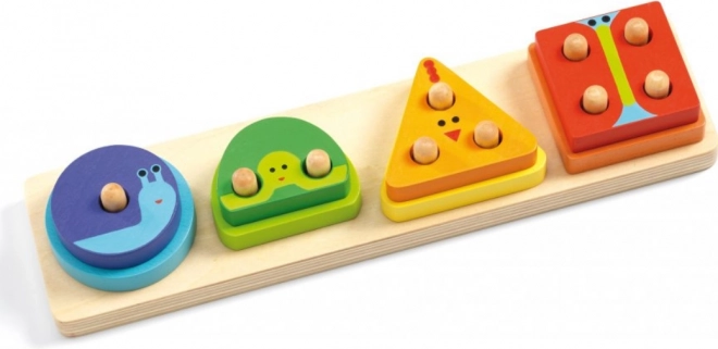 Djeco Puzzle - 1,2,3,4 Osnovno