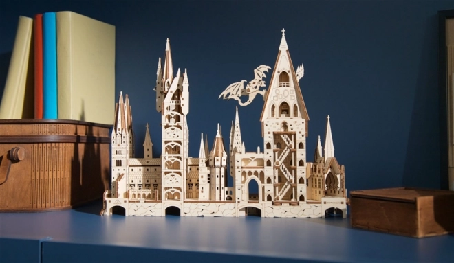 Ugears 3D leseno mehansko puzzle Grad Bradavičarka, Harry Potter