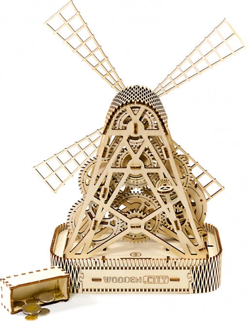 WOODEN CITY 3D sestavljanka Mlin 222 delov
