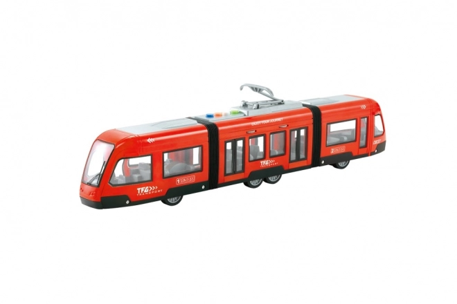 Rdeči tramvaj na vztrajnik 1:16