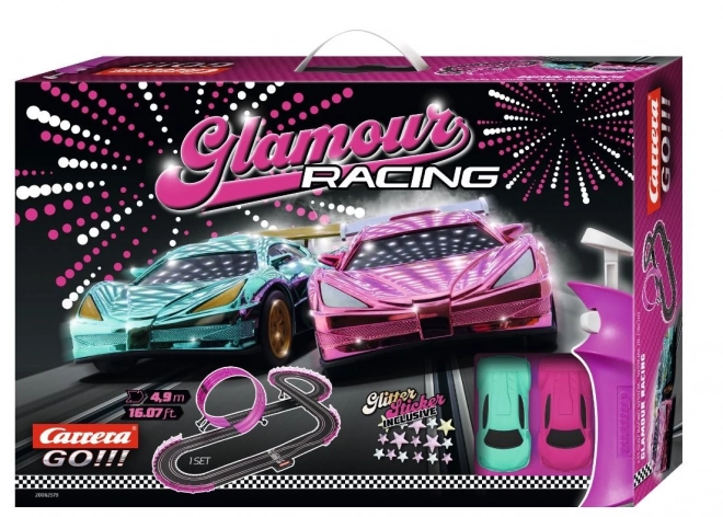 Dirkalna steza Carrera GO!!! Glamour Racing z avtomobilčki Girls Power 4,9m