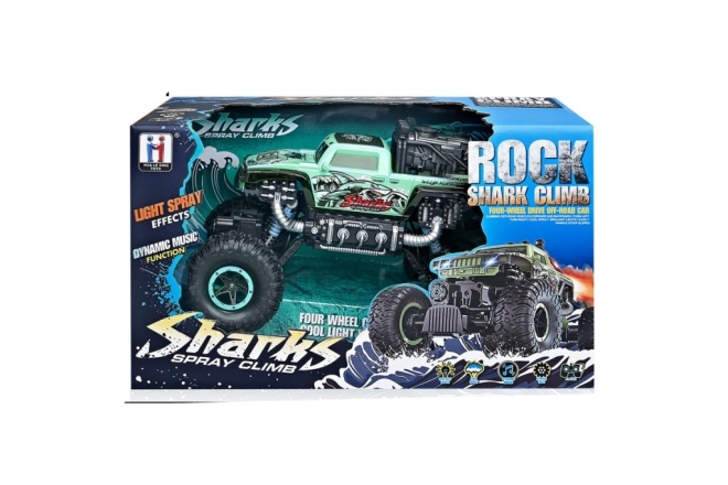 RC avto Rock Shark zeleno