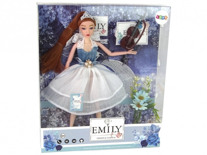 Cvetlična violinska punčka Emily