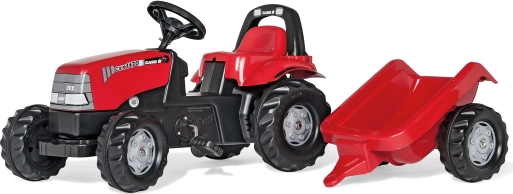 pediatrični traktor s prikolico Rolly Toys CASE 1170 CVX rdeč