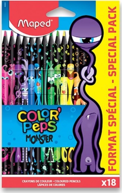 MAPED Barvice Color'Peps Pošasti 18 kos