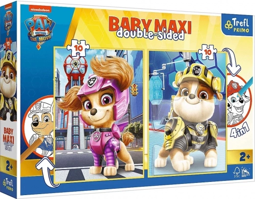 Otroške dvostranske sestavljanke Baby Maxi 2×10 – Tačke na patrulji Vesela ekipa
