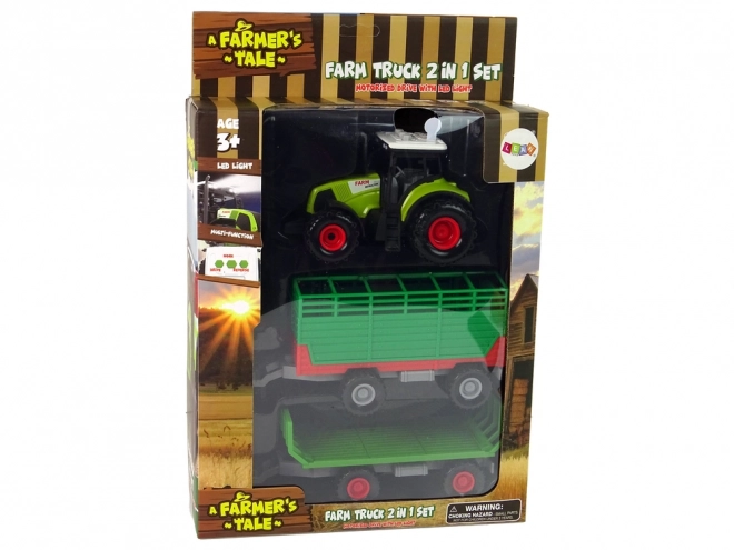 Traktor s prikolico Kmetija