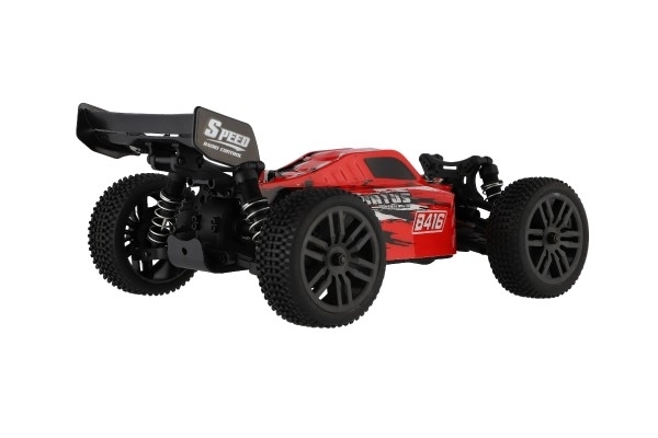 Avtomobil RC Buggy Bonzai Jubatus off-road 30cm plast 2,4GHz na baterije + 2x dodaten paket v škatli 40x14x21 – Rdeče