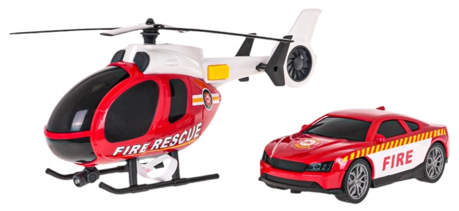 Set helikopter + gasilski avto