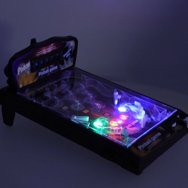 Pinballni Flipper Črna Igra z Neverjetnimi Lučmi in Zvoki