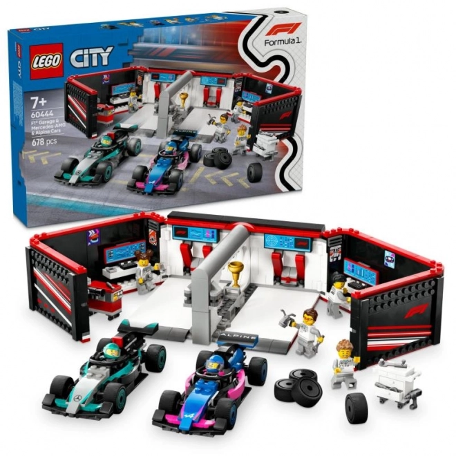 LEGO® City 60444 Garaža F1® in avtomobili Mercedes-AMG in Alpine