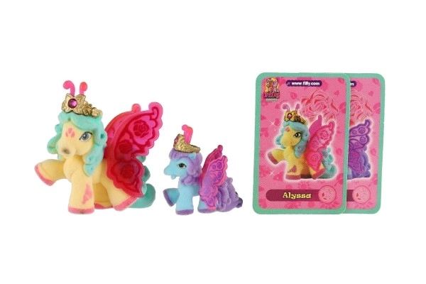 Filly Butterfly zbirateljske figurice 2 kosa s flisom in dodatki, različne vrste na kartici 17x16,5cm
