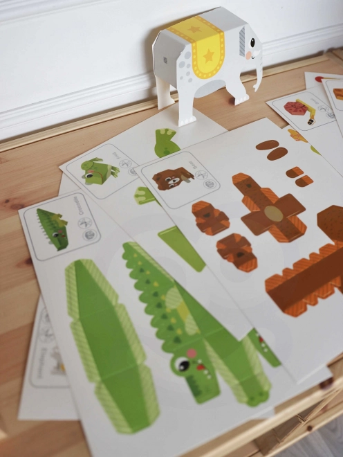 Woopie art&fun ustvarjalni set origami 3D živali