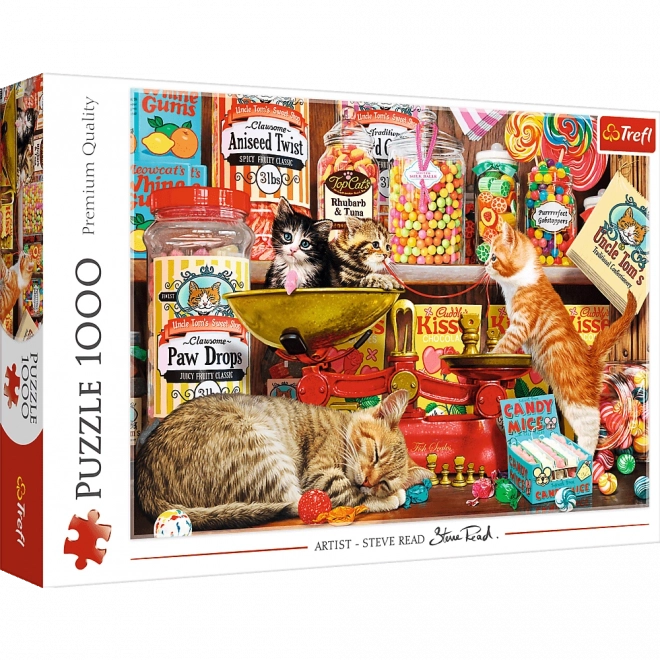 Puzzle 1000 kosov Mačje Sladkosti