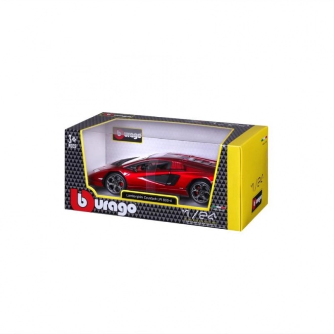 Bburago 1:24 Plus - Lamborghini Countach LPI 800-4 - Rdeča