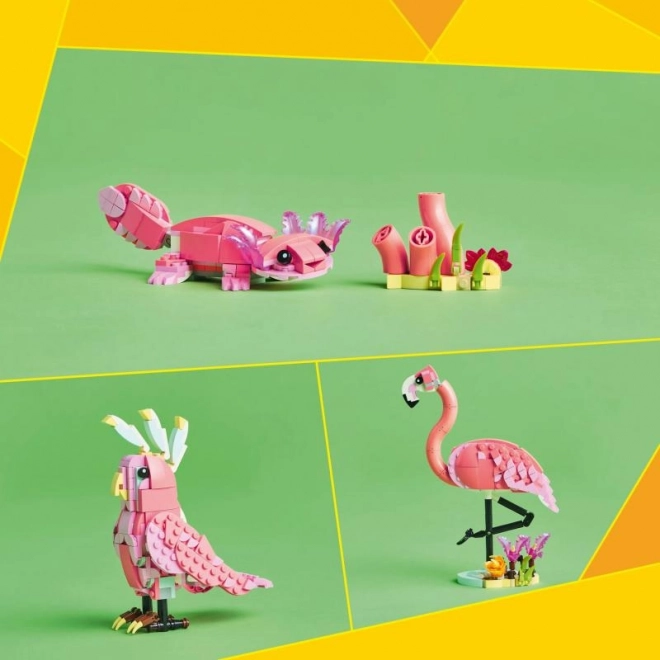 LEGO Creator 3 v 1 31170 Divje živali: Rožnati flamingo