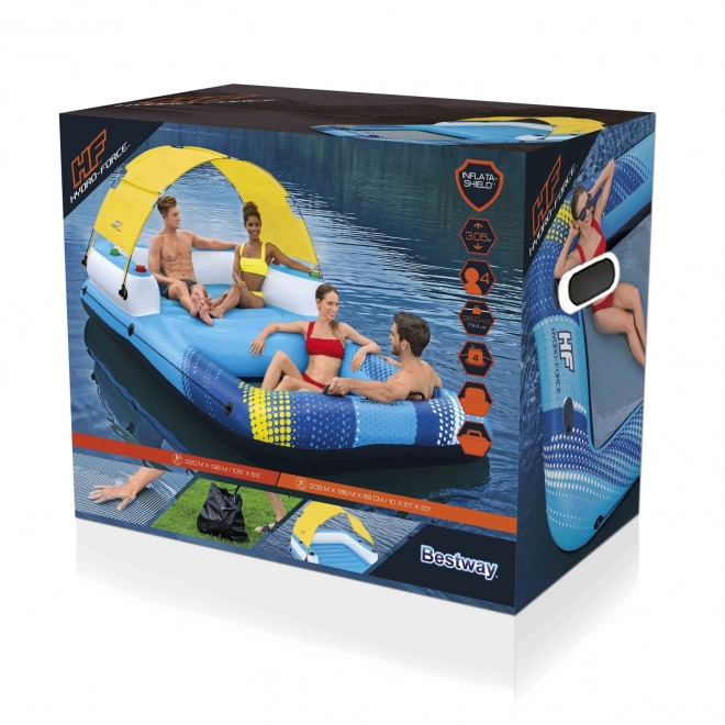 Otok za plavanje z vzmetnico 320/198 cm BESTWAY