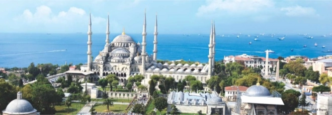 Panoramske sestavljanke Mošeja sultana Ahmeda v Istanbulu 1000 koščkov ANATOLIAN