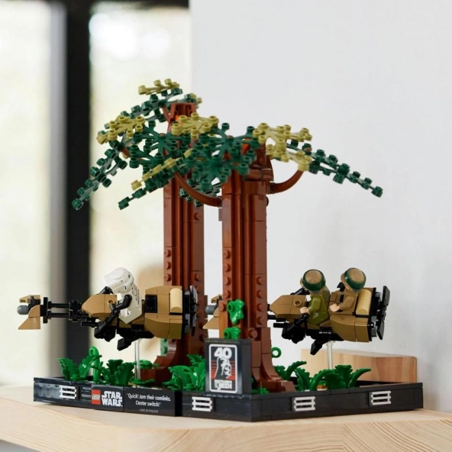 LEGO® Star Wars™ 75353 Preganjanje s spidrji na planetu Endor™ – diorama