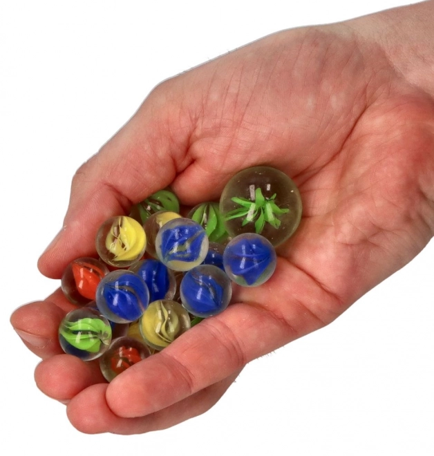 Steklene frnikole Marbles 21 kosov - Marmorirane frnikole