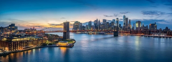 Panoramske puzzle Brooklynški most, New York 1000 koščkov