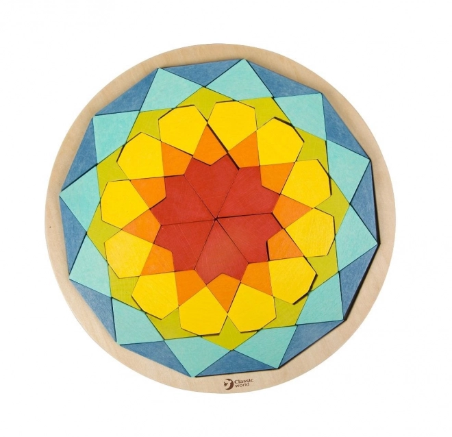 Montessori sestavljanka mandala - vzorci, oblike in barve