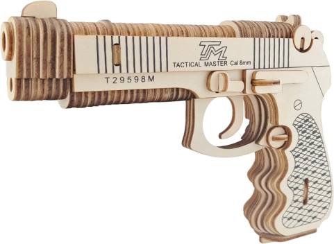 Woodcraft lesene 3D sestavljanke pištola M92F