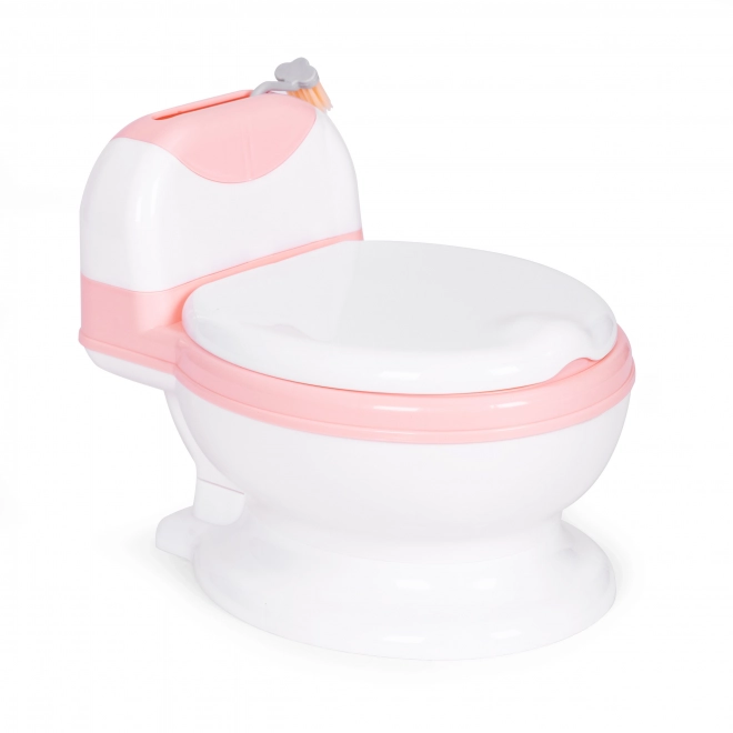 WC sedež z odstranljivo vložkom, zaprto otroško straniščno desko in krtačo ECOTOYS