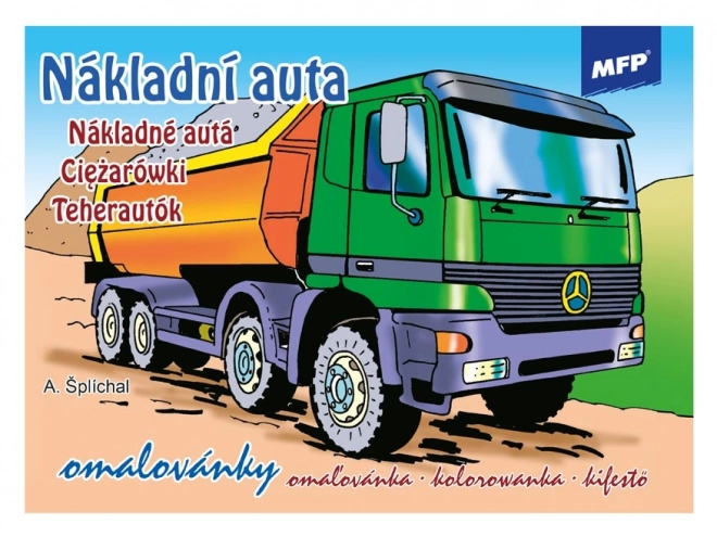 Otroške pobarvanke Tovornjaki