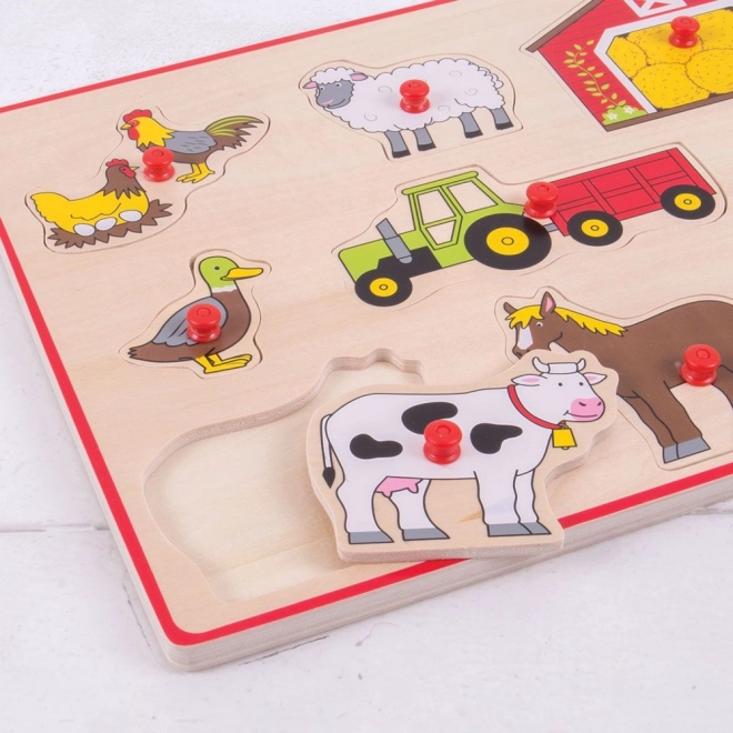 Vstavljanke kmetija Bigjigs Toys
