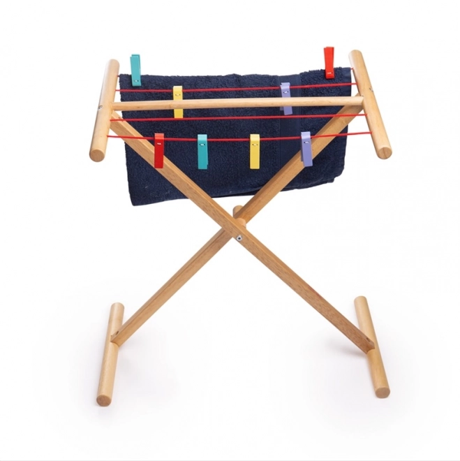 Leseni stojalo za perilo Bigjigs Toys