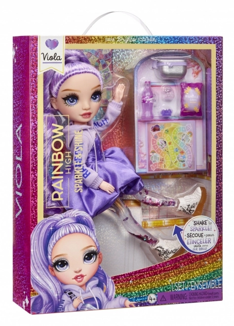 Rainbow High Sparkle & Shine Modna lutka - Viola (Vijolična)