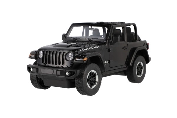Avto RC Jeep Wrangler Rubicon črni plast 29cm 2,4GHz na dalj. upr. na baterije v škatli 44x19x26cm