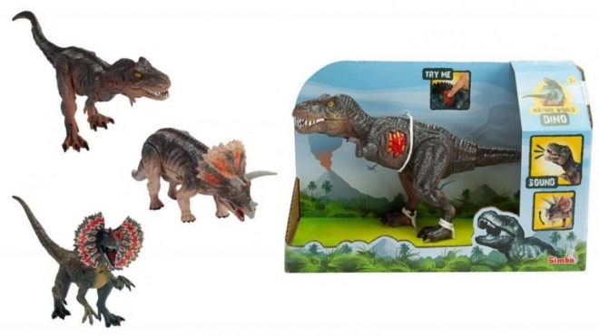 Zvočni dinozaver - T-Rex, Triceratops, Dilophosaurus