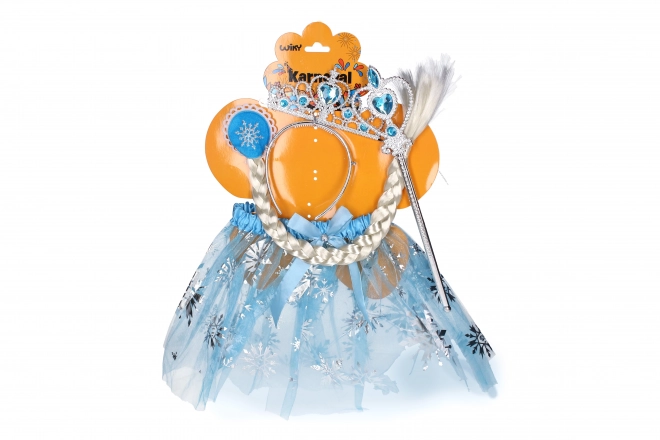 Karnevalni komplet Princesa svetlo modra