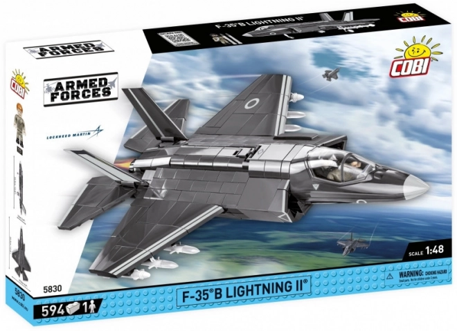 Model bojnega letala F-35B Lightning II iz kock