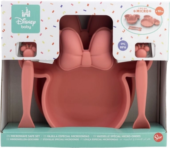 Otroški jedilni komplet Minnie Mouse 4v1
