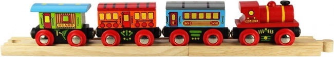Bigjigs Rail potniški vlak z 2 tiri