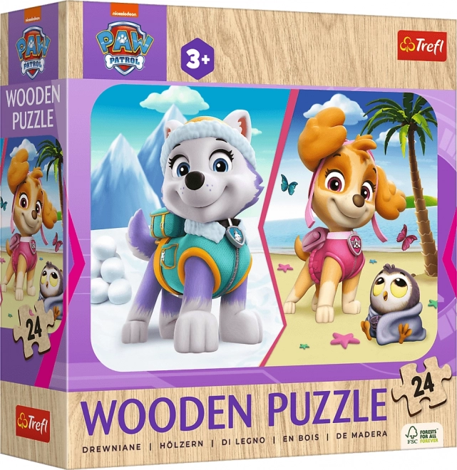Lesene puzzle 24 kosov deklica Tačkov patrulja