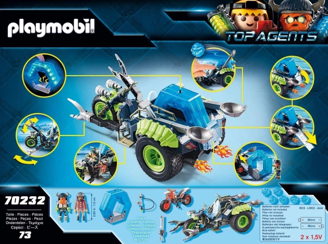 Playmobil Top Agents Arktični Uporniki Trikolesnik