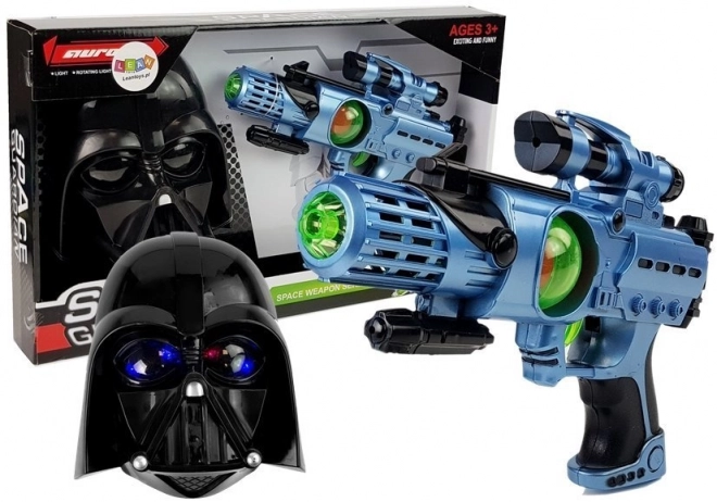 Set mask Laser Gun Cosmos Warrior