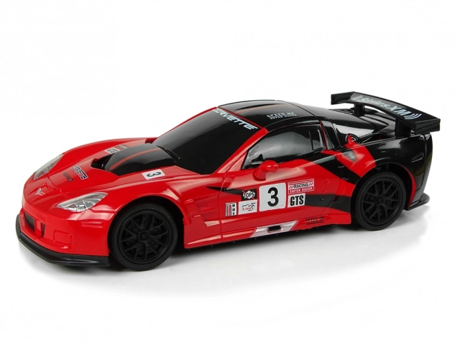 Športni avto R/C 1:24 Corvette C6.R rdeče z osvetlitvijo